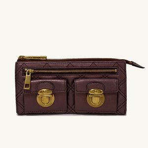 Marc Jacobs Purple Leather Wallet
